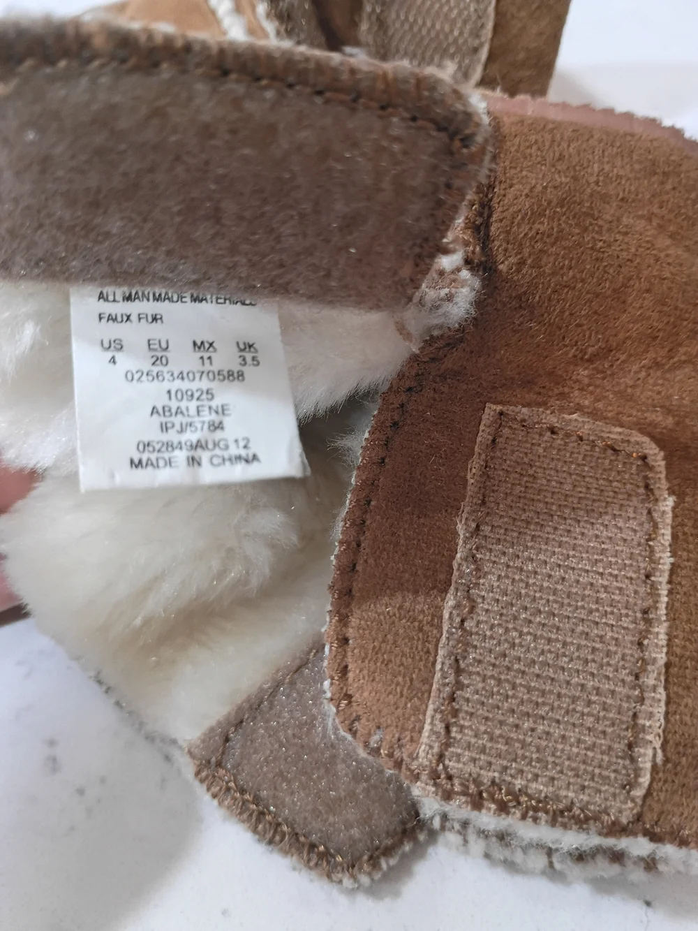 Baby Booties 2 Pair Set Brown & Black Size 4